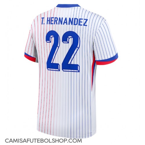 Camisa de time de futebol França Theo Hernandez #22 Replicas 2º Equipamento Europeu 2024 Manga Curta